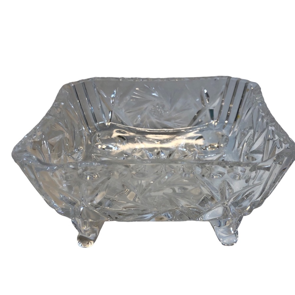 Vintage Pinwheel Footed Dish 4” x 4” Candy dish